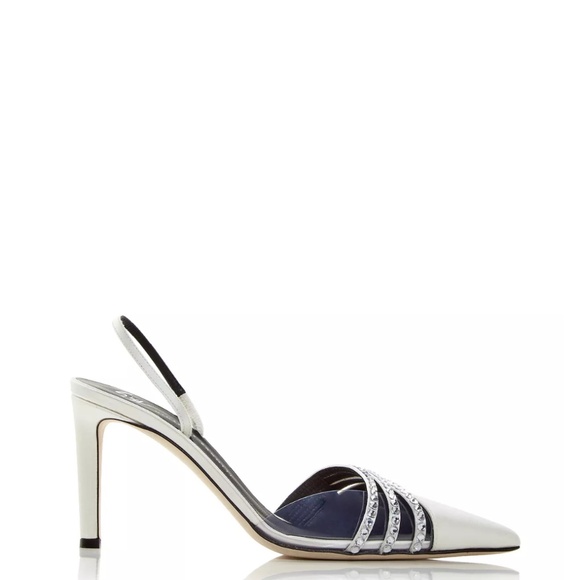 Giuseppe Zanotti Women's Embellished Slingback High Heel Sandals, Ivory, 9.5 - Picture 5 of 5